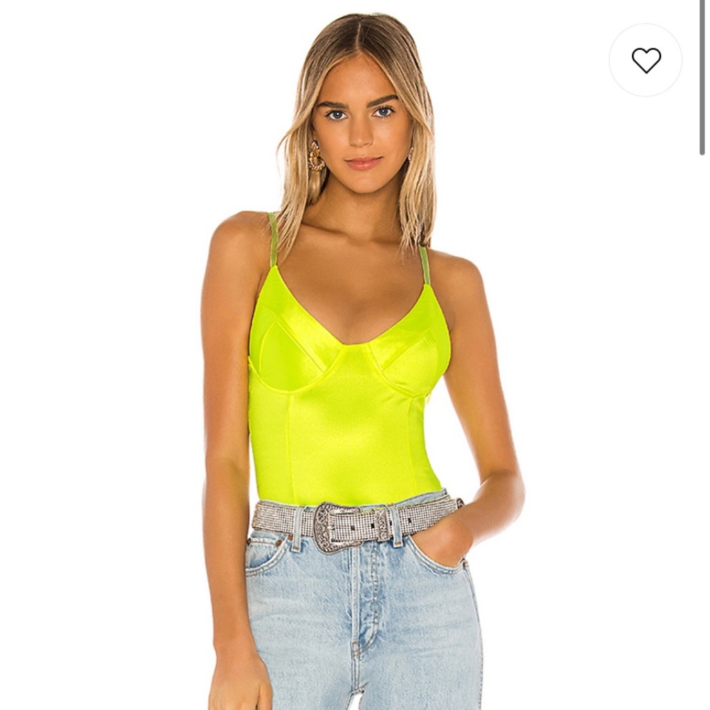 SUPERNOVA Neon yellow bodysuit.